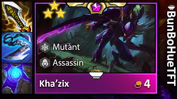 [Full] TFT Khazix Oneshot Mutant Assassin! TFT 6.5 Khazix | TFT PBE Set 6.5