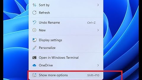 Chuyển menu chuột phải windows 11 chính thức về giao diện cũ