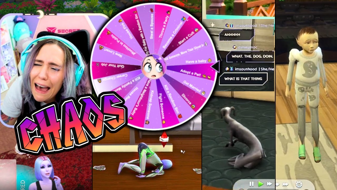 The Sims 4: Wheel of Chaos + CRAZY Bugs 😱