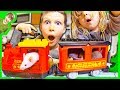 MOUSE DRIVING A LEGO TRAIN!