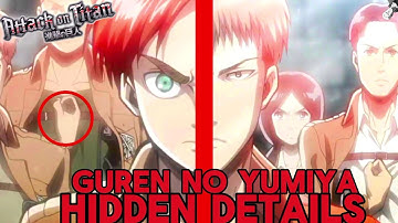 EVERY Hidden Detail and Foreshadowing in Attack on Titan Opening 1 | Guren no Yumiya