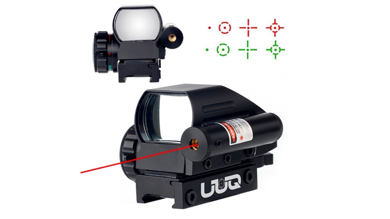 Tactical Rifle Scope | Red/Green Illuminated Range Finder | Reticle ...