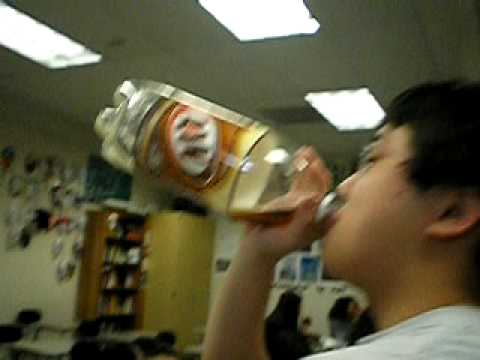 Chris Wei Drinking Root Beer