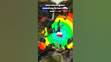 How much your country is far from Poland? 🤔🇵🇱 || #europe #mapping #geography #mapper #poland