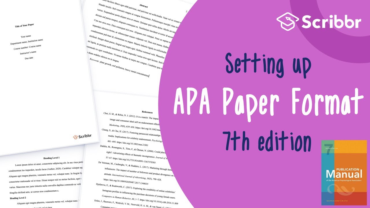 APA 7th Edition: Set up an APA Format Paper in 6 Minutes | Scribbr ?