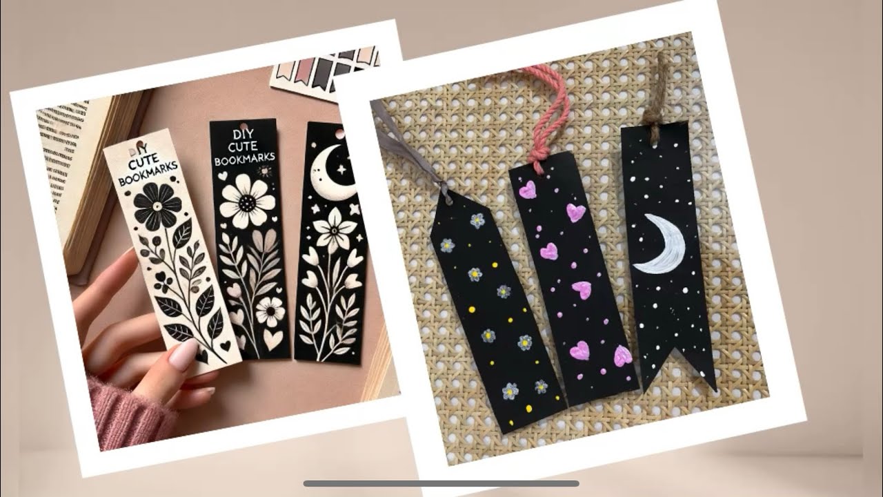 How to make cute diy bookmarks| fun & easy paper crafts - YouTube