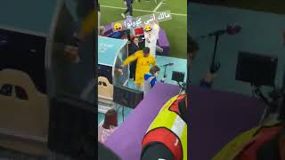 ردة فعل حارس مرمى بلجيكا تيبو كورتوا بعد نهاية المباراة بفوز الأسود 2-0 كأس العالم قطر 2022