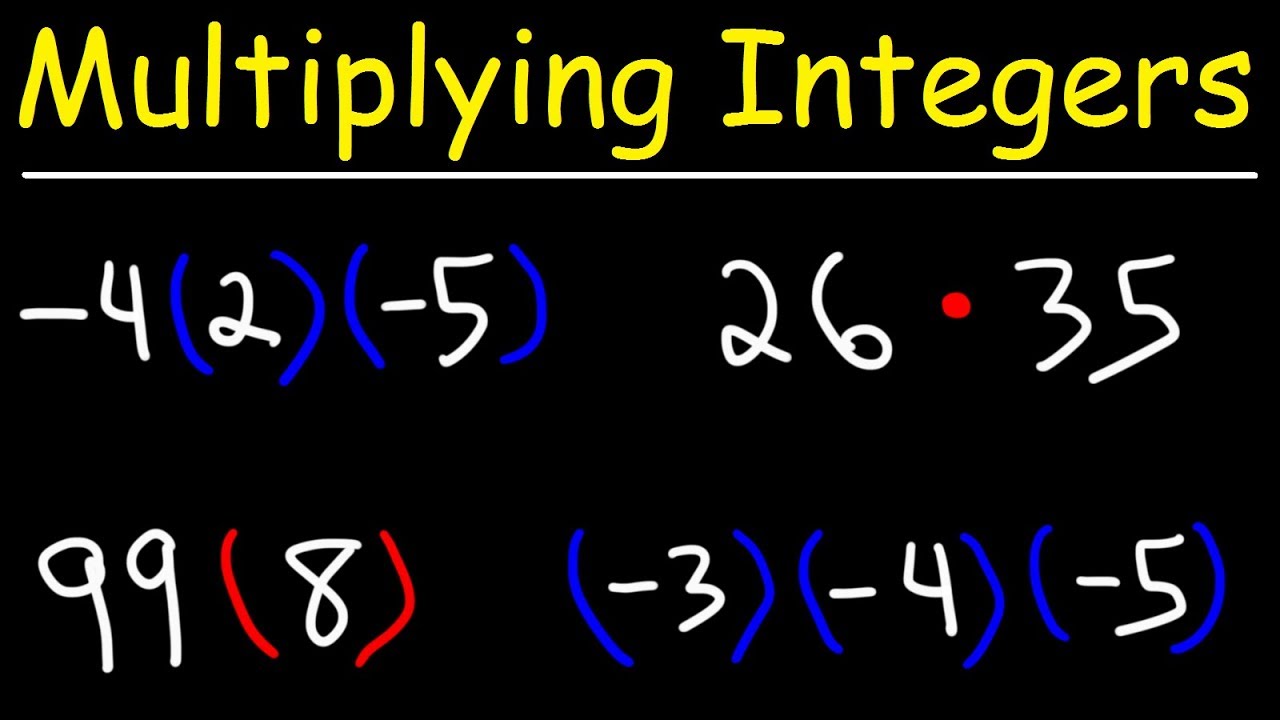 Int multiply. Multiplication and Division integer number. Positive and negative numbers. Integral of Multiplication. Integral Multiplication property.