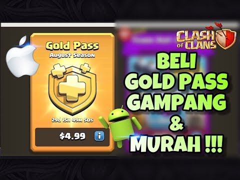 Beli Gold Pass via Pulsa - Clash Of Clans. 