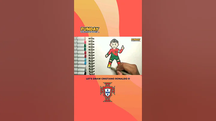 Drawing CRISTIANO RONALDO CR7 cartoon style! #shorts #ronaldo #cr7 #cristianoronaldo #cartoon