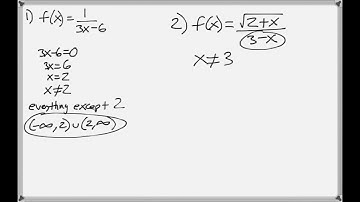 Math 122 : 3.2 #1, #2 (College Algebra Tutorial : Domain & Range, Piecewise Functions)
