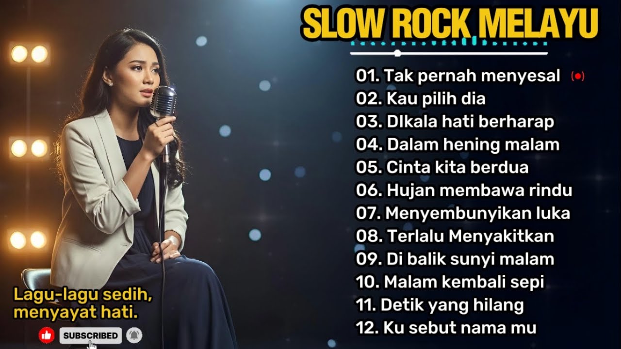 SLOW ROCK MELAYU TERBARU 😭 | Teman saat santai, kerja dan perjalanan 🎶 | Tak perneh menyesal 💔
