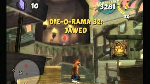 Crash TagTeam Racing Walkthrough part #6 - getting crystals-getting the 2nd gem