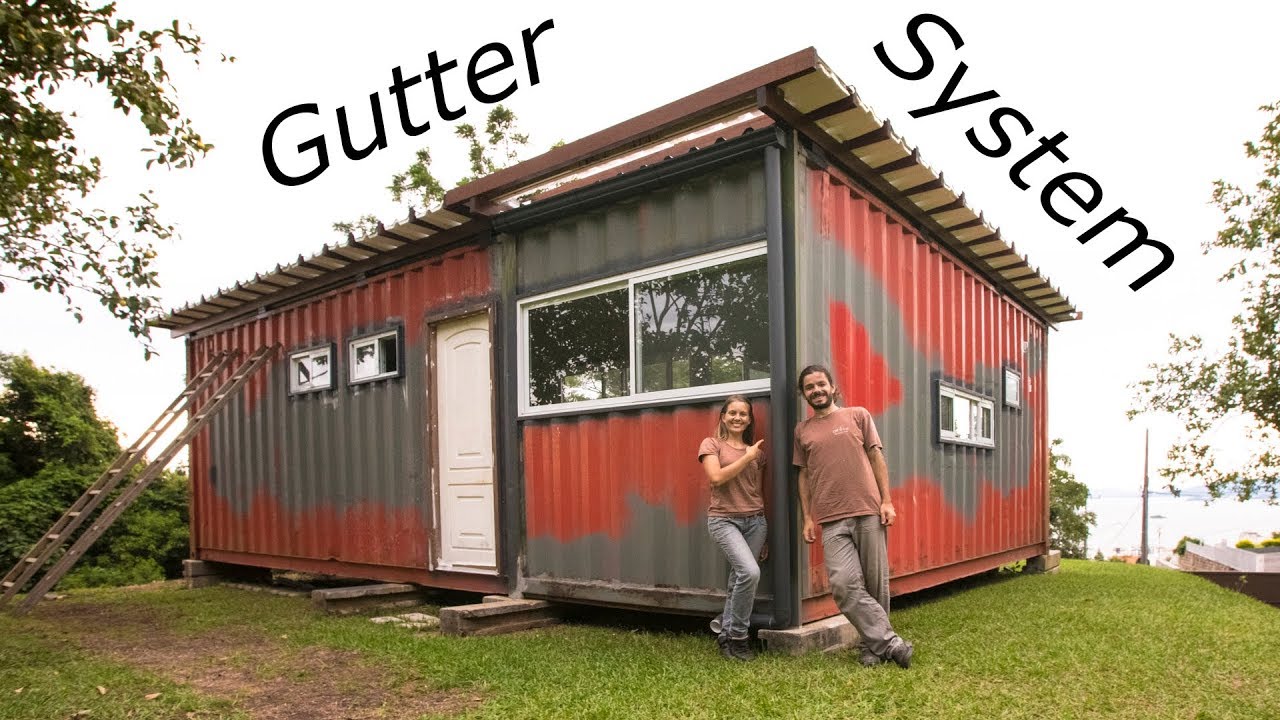 Shipping Container Rain Water Problem – Living Tiny Project Ep. 020