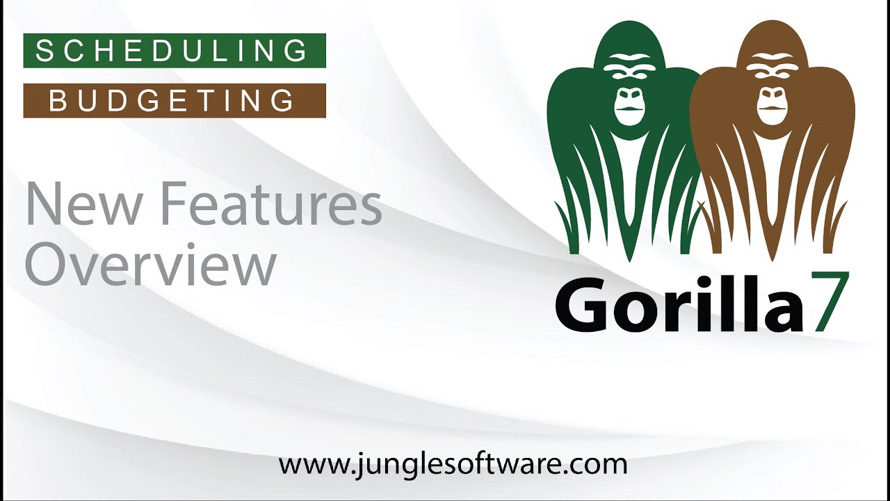 New Features - Gorilla 7 Scheduling & Budgeting - YouTube