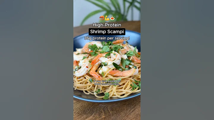 MOST DELICIOUS Shrimp Scampi Recipe #highprotein  #shorts #mealprep