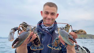 First Trip hand hauling the Fish Locker Lobster pots of 2022 - Awesome Catches | The Fish Locker