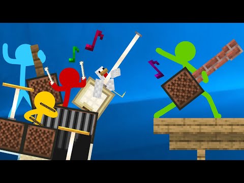 Note Block Battle - Animation vs. Minecraft Shorts Ep 16 (Music by AaronGrooves)