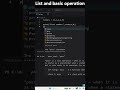 Fundamentals of List Handling | List aur basic operation