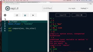 CS101 Ruby - Session 6 Part 2 - Common errors in Ruby
