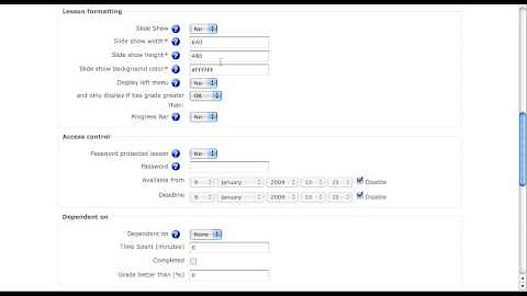 Creating a Lesson in Moodle, Part 1 of 2