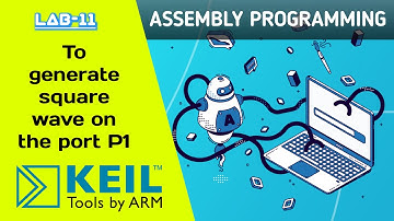 GENERATE SQUARE WAVE ON PORT P1 || 8051 ASM PROGRAMMING || FREE TO LAB