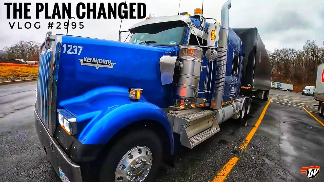 THE PLAN CHANGED | My Trucking Life | Vlog #2995 - YouTube