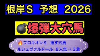 【競馬予想】 根岸ステークス 予想 2026