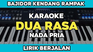 Karaoke - DUA RASA Nada Cowok Versi Koplo Bajidor rampak Lirik Berjalan | Yamaha PSR SX600