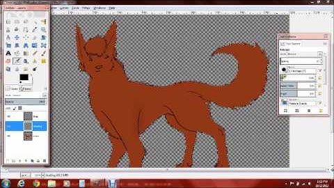 Coloring in a line art