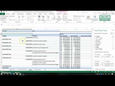 Tutorial Pembuatan Laporan Keuangan Menggunakan PivoTable