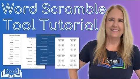 Word Scramble Tutorial