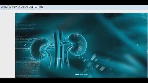 Early detection of chronic kidney disease| Machine learning Project| Python| web application