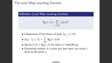 Emmett Wyman - Spectral geometry and symmetries