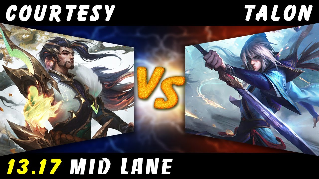 Courtesy - Yasuo vs Talon MID Patch 13.17 - Yasuo Gameplay