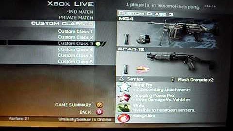 Modern Warfare 2: Create a Class Tips