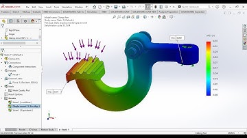 SOLIDWORKS SIMULATION Step by Step Tutorial | Clamp Arm Static Simulation (FEA)