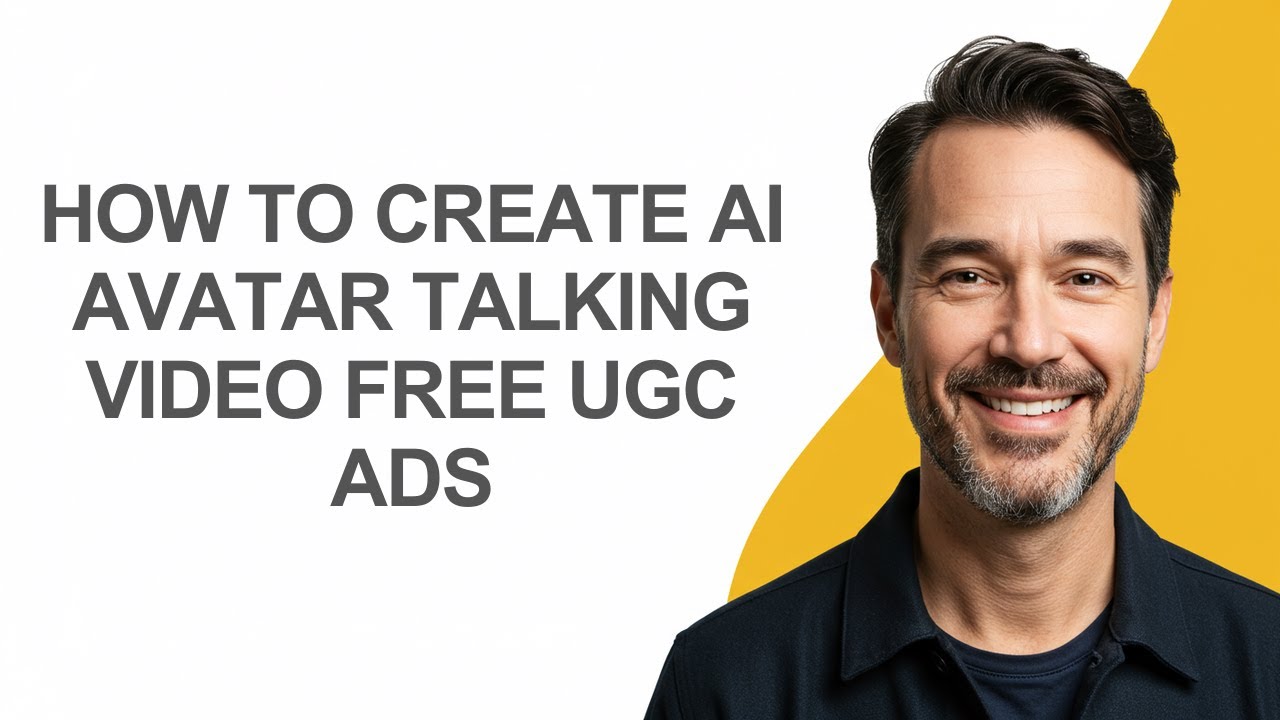 How to Create Ai Avatar Talking Video Free Ugc Ads - KevinHowTo - YouTube