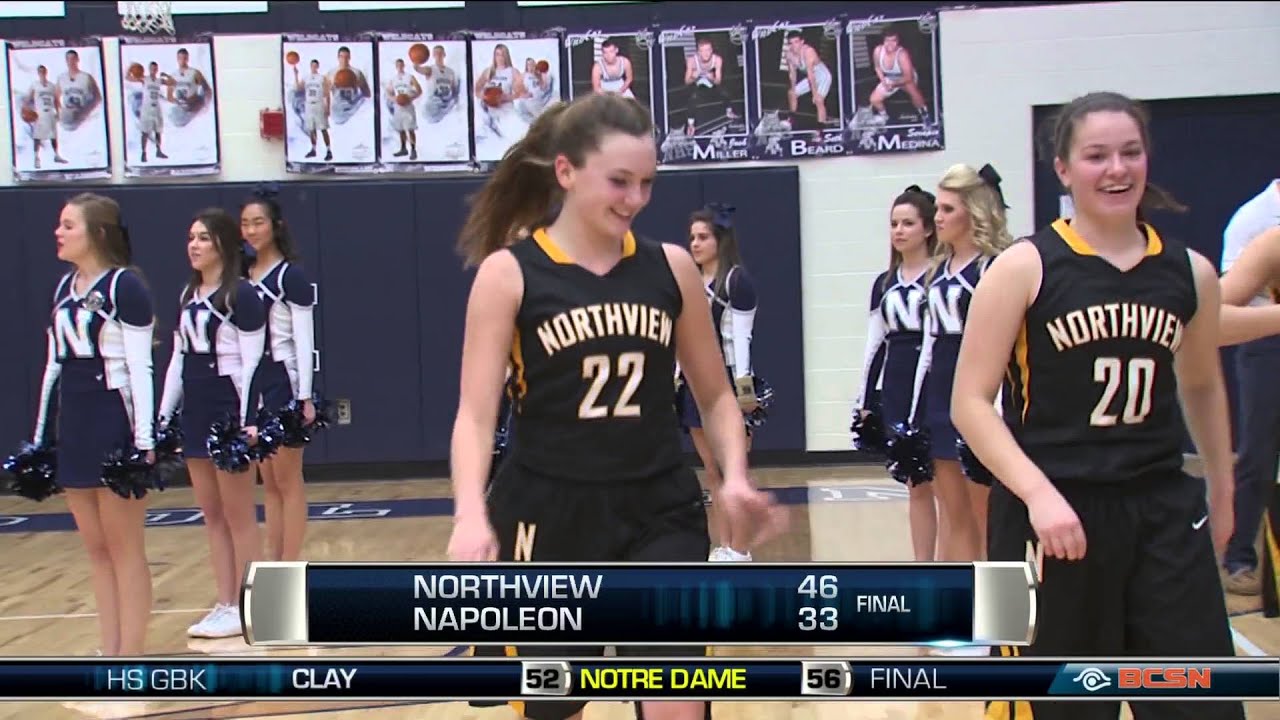 Northview at Napoleon Girls High School Basketball YouTube