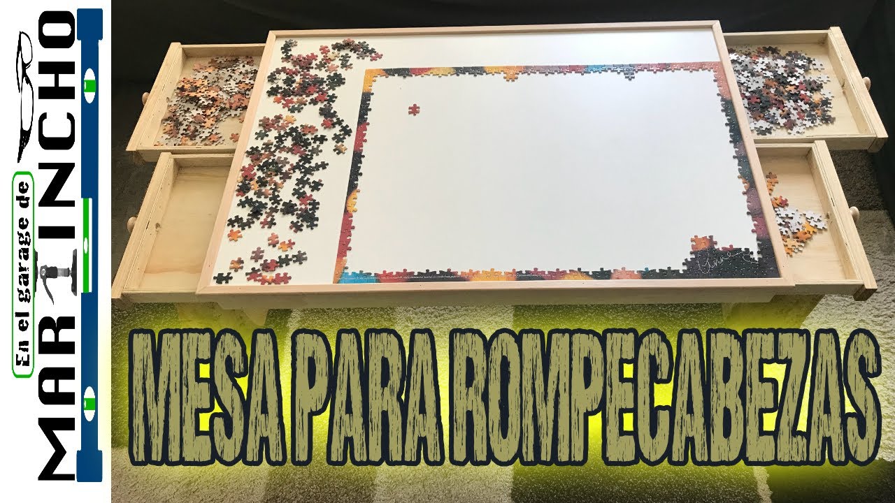 MESA PARA ROMPECABEZAS - YouTube