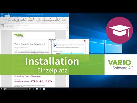 Einzelplatz-Installation der VARIO 8 Warenwirtschaft | Tutorial