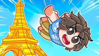 Robloxta Eyfel Kulesi̇nden Atlayip Mi̇lyoner Oldum