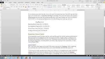 Word 2013 Unit C Video 5 - Word with Tabs