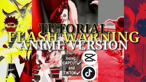 ANIME VERSION FLASH WARNING / USING CAPCUT AND TIKTOK APP