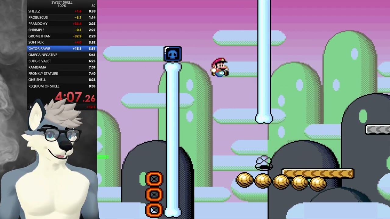 Sweet Shell SMW Romhack Speedrun 8m42s - Jan 15 2026