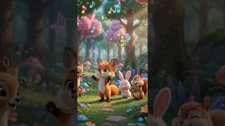 Baby Fox Silly Dance Song 🦊🎵 | Cute Animal Song For Kids 🌈 #shorts #cuteanimals #cute #cartoon