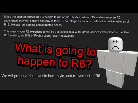 RBXNews on X: We've heard several people say that #Roblox is removing R6  in favor of a new R15 animation. ⚠️ As far as we know this is NOT the case,  but