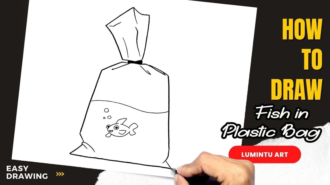 How To Draw A Fish Stuck In Plastic