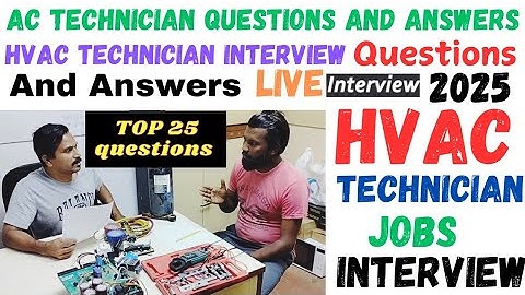 AC technician questions and answers #HVAC technician interview questions and answers #2025 interview
