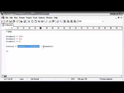 Beginner PHP Tutorial   22   Arithmetic Operators